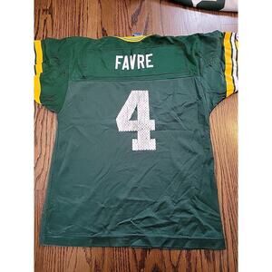Champion Brett Favre Green Bay Packers NFL Football Jersey Medium 10/12 Boys